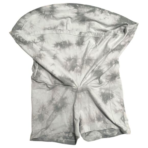 Victoria's Secret PINK Skort Active High Waist Crossover Gray Tie Dye L Skirt - Picture 3 of 9